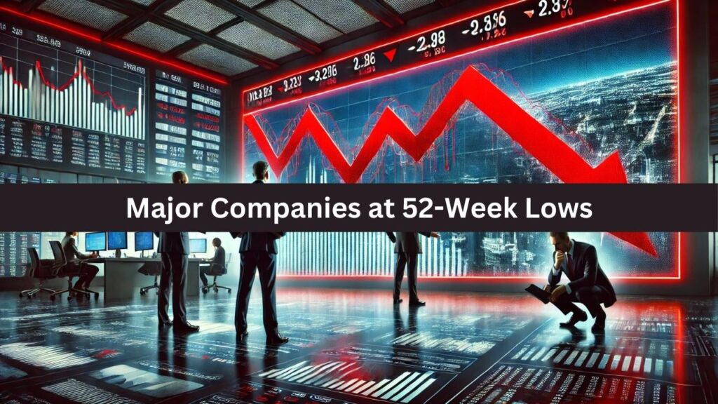 Major Companies at 52-Week Lows