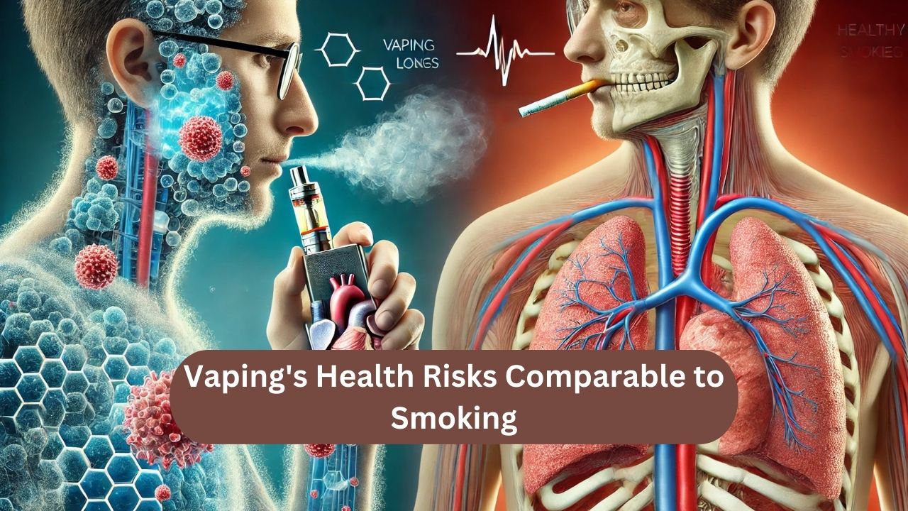 Comprehensive Analysis: Vaping's Health Risks Comparable to Smoking