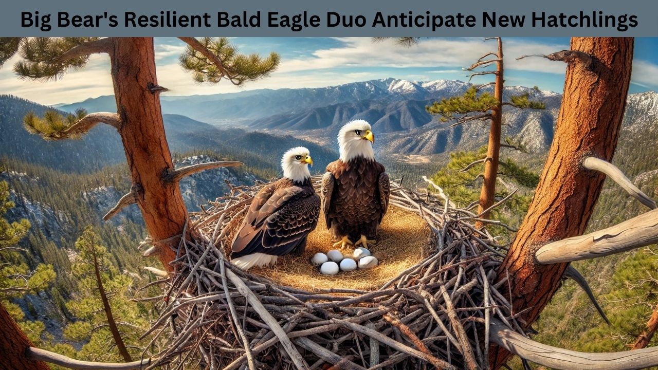 Big Bear's Resilient Bald Eagle Duo Anticipate New Hatchlings